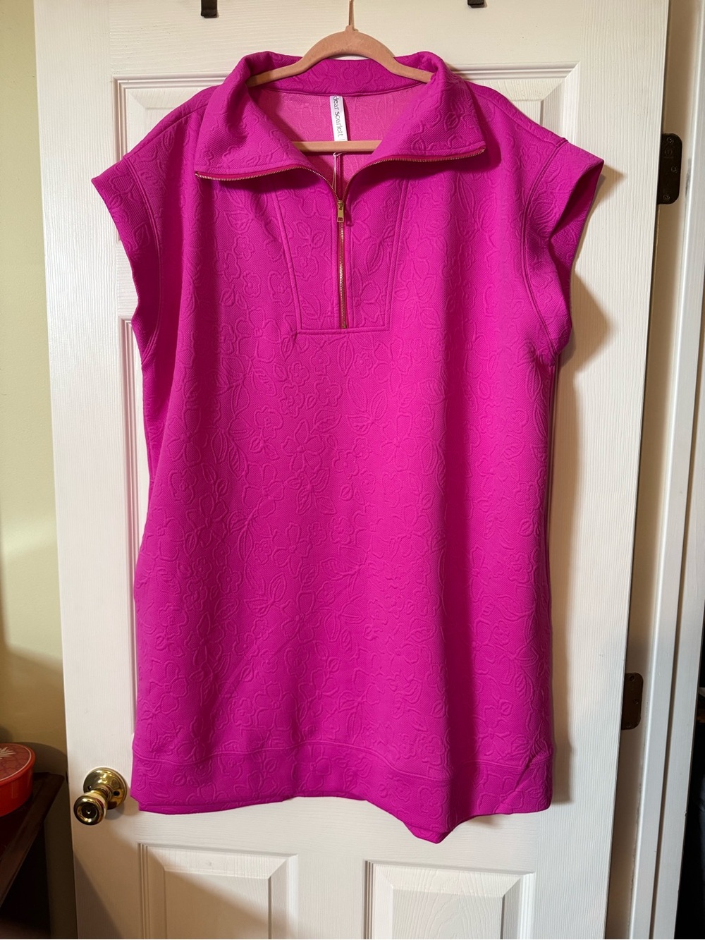 Dear Scarlett Fuchsia Zip-Front dress 2X
